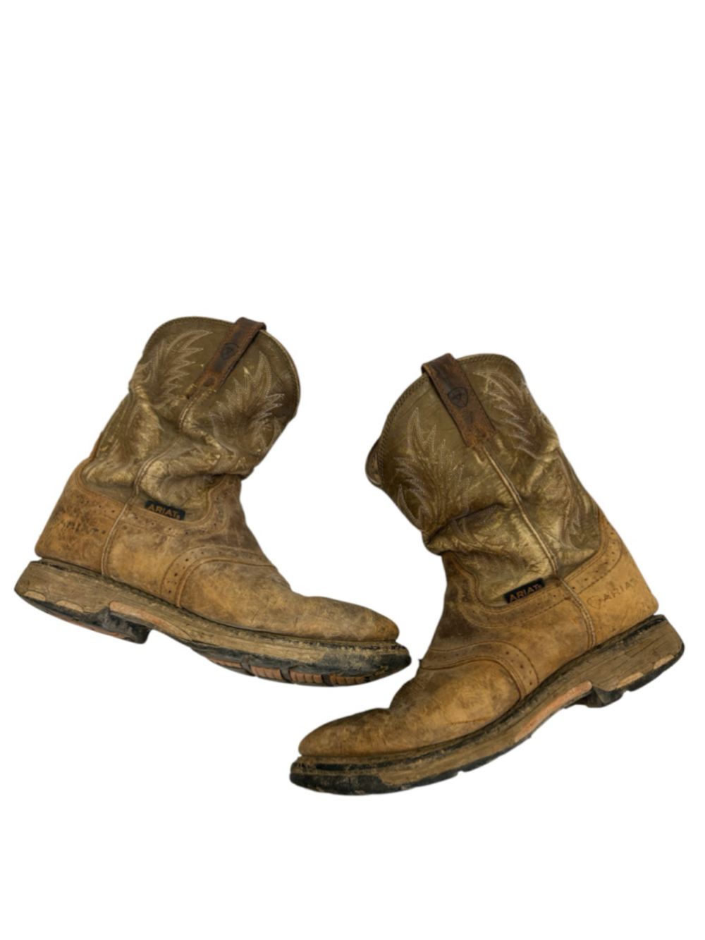 Ariat Cowboy Western Workhog Boots Men’s Size 9 Brown Tan